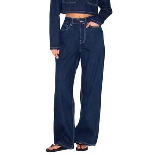 NWT ~ Canana Wide Leg Denim Blue Jeans Retail $79.99 ~ Women's Plus Size 16W